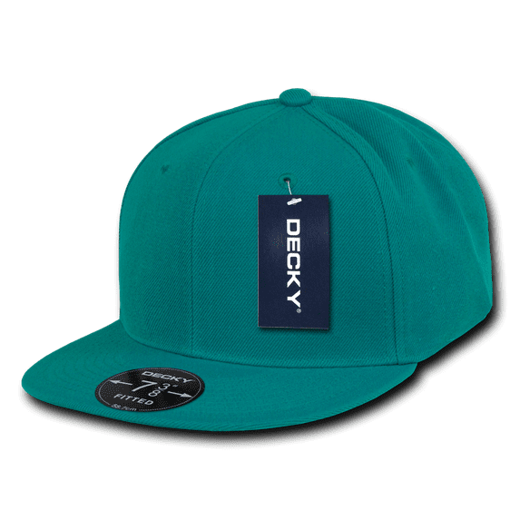 Retro Fitted Caps, Aqua, 7 1/2
