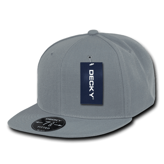 Decky Retro Fitted Baseball Hats Caps Men Women Grey