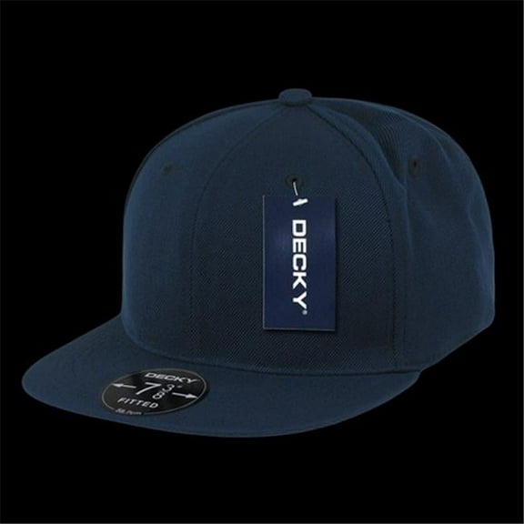 Decky Retro Fitted Cap- Navy- Size 7