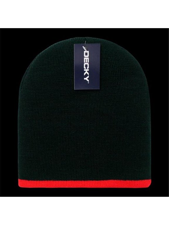 Single Striped Beanies- Black