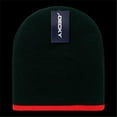 thumbnail image 1 of Single Striped Beanies, Black/Red, 1 of 1