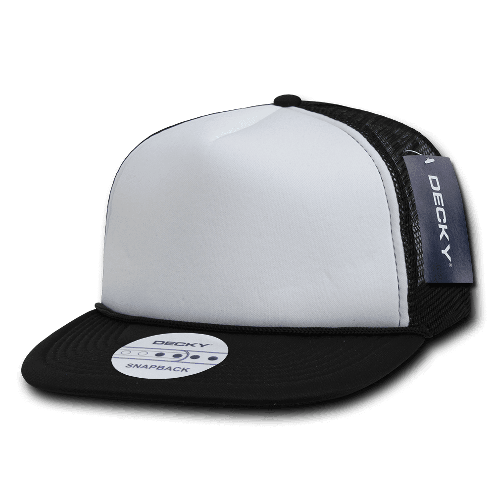 Decky Two Tone Flat Bill Foam Trucker Caps Cap Hats Hat For Men
