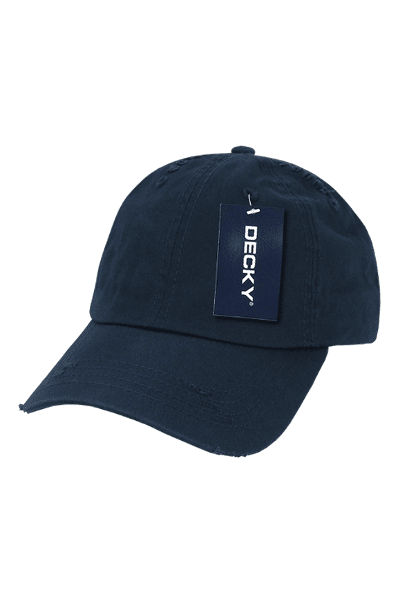 Vintage Frayed Polo Caps, Navy