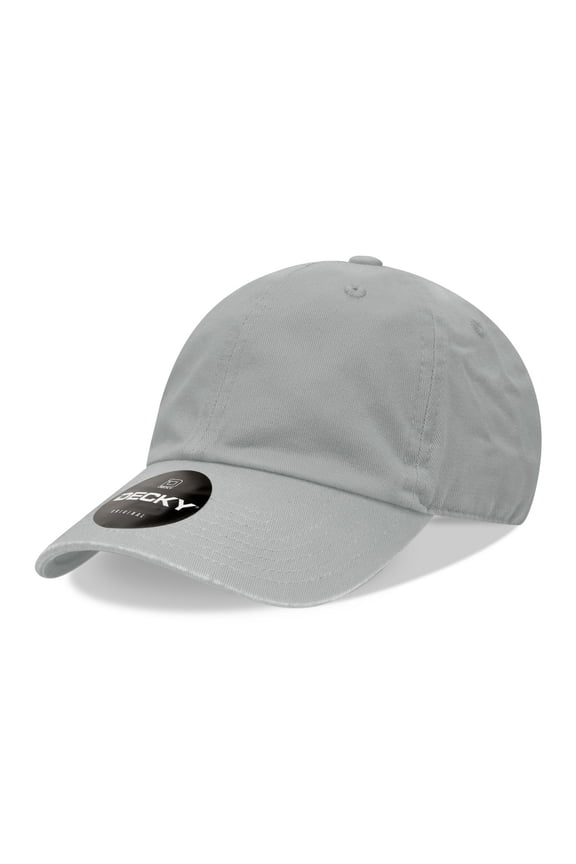 205 6 Panel Low Profile Relaxed Cotton Dad Hat-Grey
