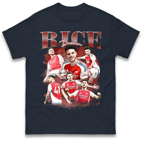 Declan Rice Bootleg T Shirt,Navy Color,Size 3XL