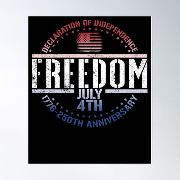 Declaration of Independence 1776 250th Anniversary Unframed Paper Print