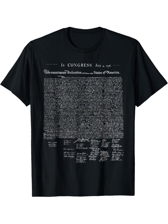 Declaration of Independence liberty Constitution America USA T-Shirt mens t shirt,black,women,funny,misfits,men,journey