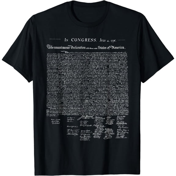 Declaration of Independence liberty Constitution America USA T-Shirt