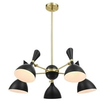 Declare 5-Light 6" Arm Pendant Black