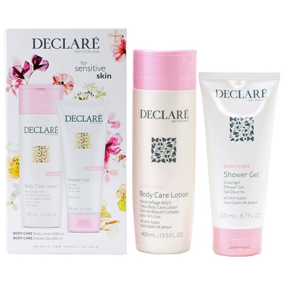 Declare Summer Body Care Body Lotion 13.5, 6.7 OZ Gentil Shower Gel Set