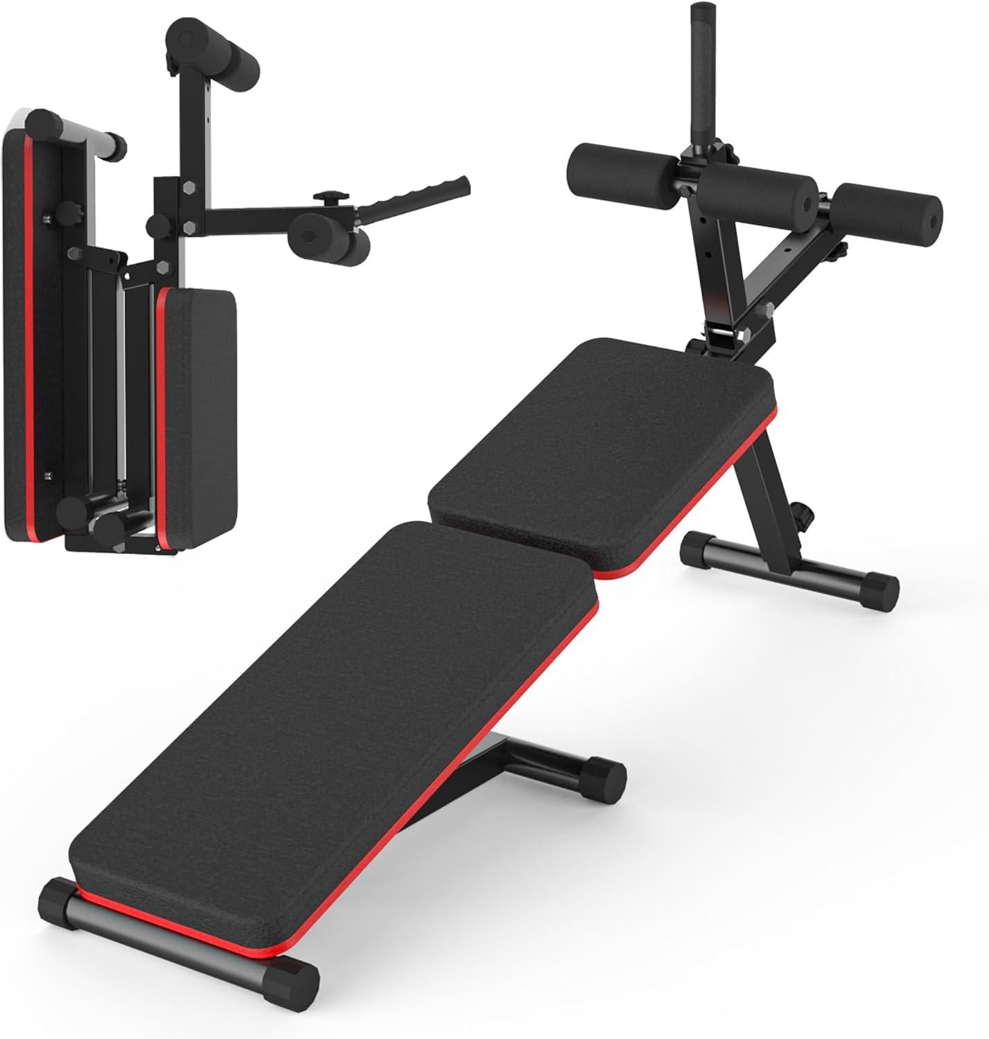 Home Gym Delfy Adjustable Fitness Weight Bench, Foldable Flat