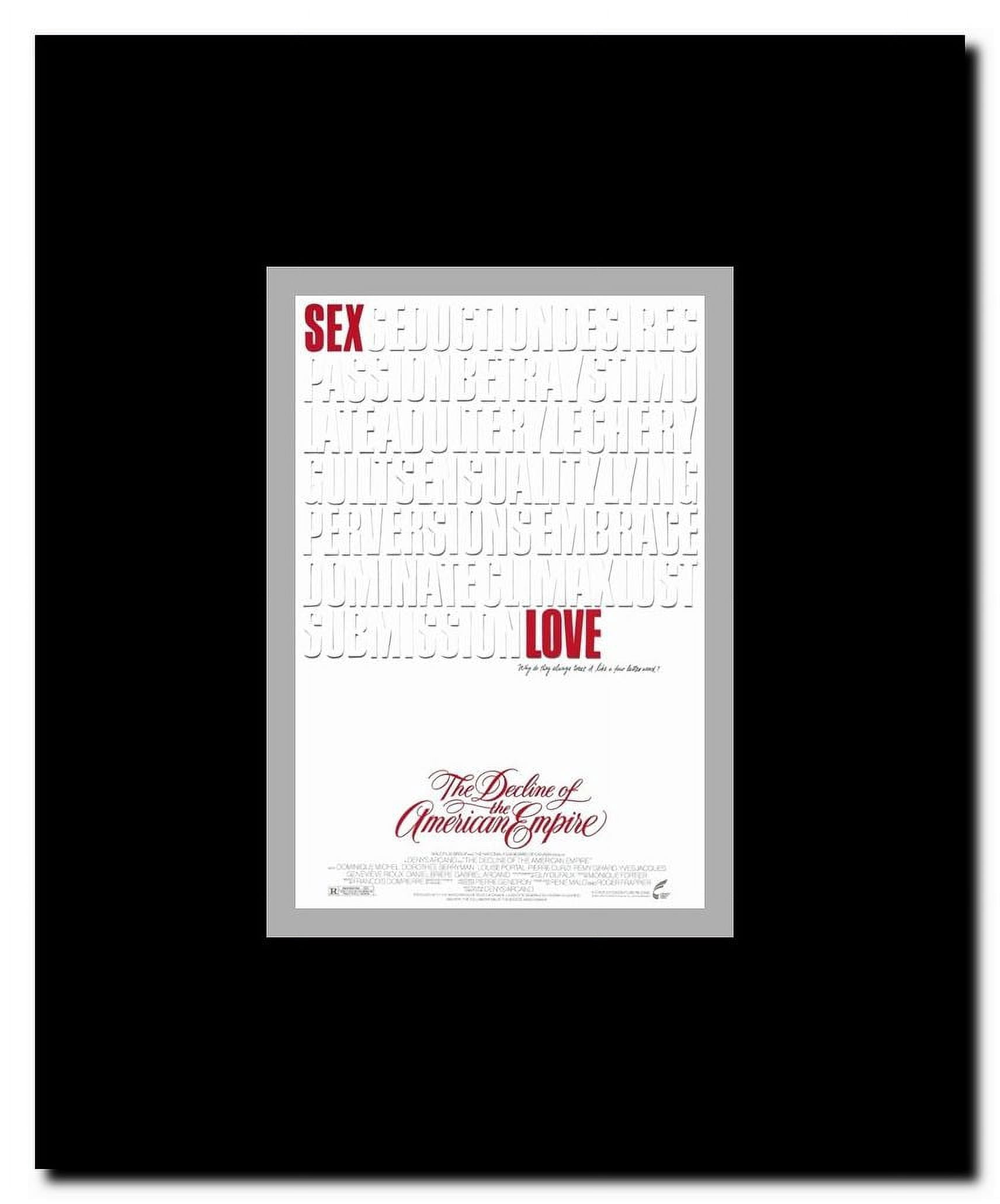 Decline of the American Empire Framed Movie Poster