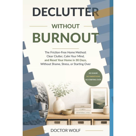 Declutter Without Burnout: The Friction-Free Home Method: Clear Clutter, Calm Your Mind, and Reset Your Home in 30 Days,, (Paperback)