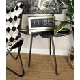 thumbnail image 1 of Decmode - Eclectic 20 x 27 Inch Irregular-Shaped Aluminum Accent Table, 1 of 4