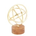 thumbnail image 1 of Metal Wood Gold Sculpture 7"W, 9"H Brown, Gold, 1 of 3