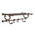 thumbnail image 1 of Decmode Modern Copper Finish Aluminum Wall Hook Shelf 24" x 6", 1 of 5