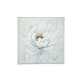 thumbnail image 1 of Decmode Peony Flower Acrylic Painting in Silver Frame, White, 1 of 7