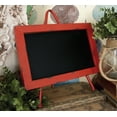 thumbnail image 1 of Decmode - Set of 2 Farmhouse 13 x 13 Inch Wooden Chalkboards with 3-Footed Iron Stands, 1 of 10