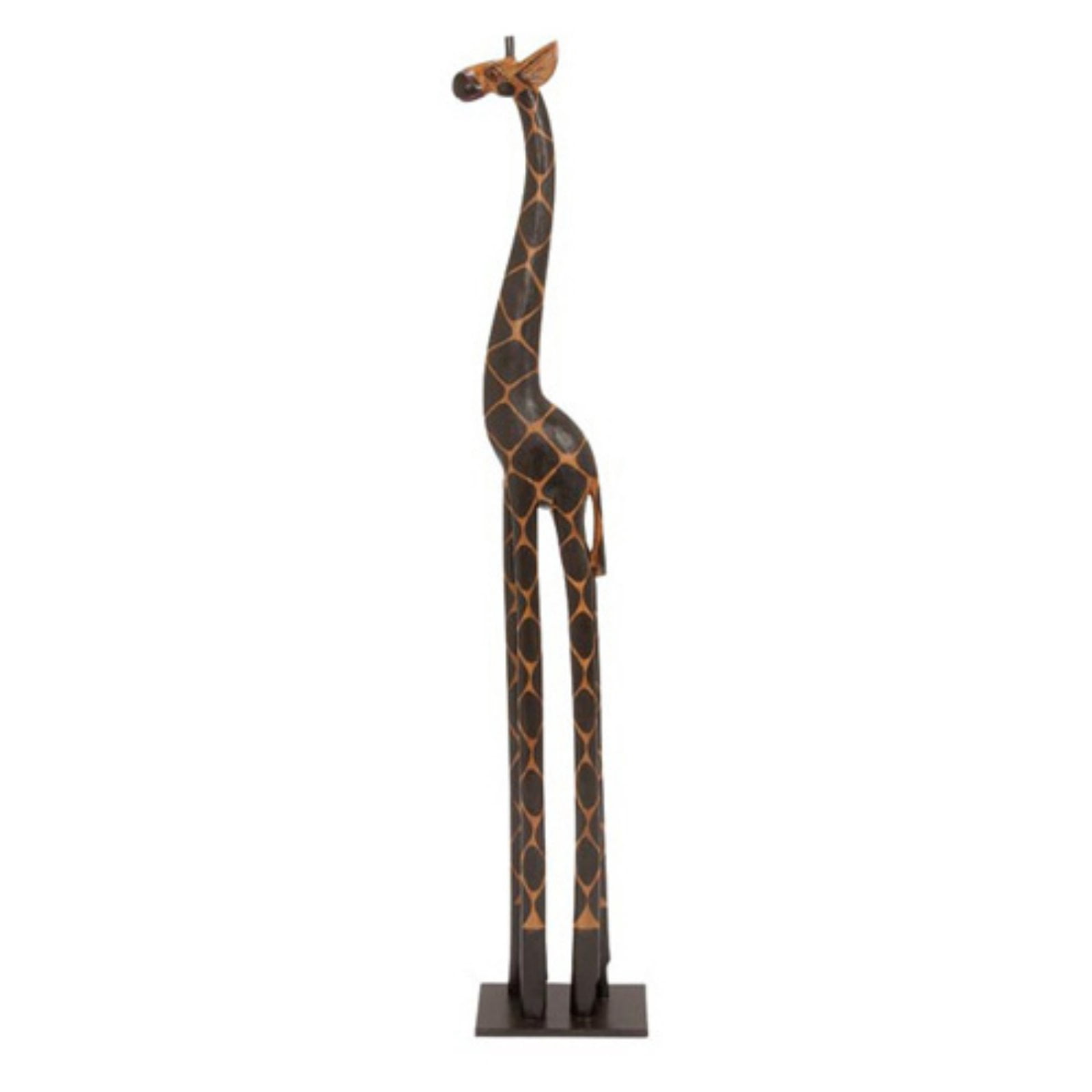 Statue Girafe résine Muse en Résine - Brun