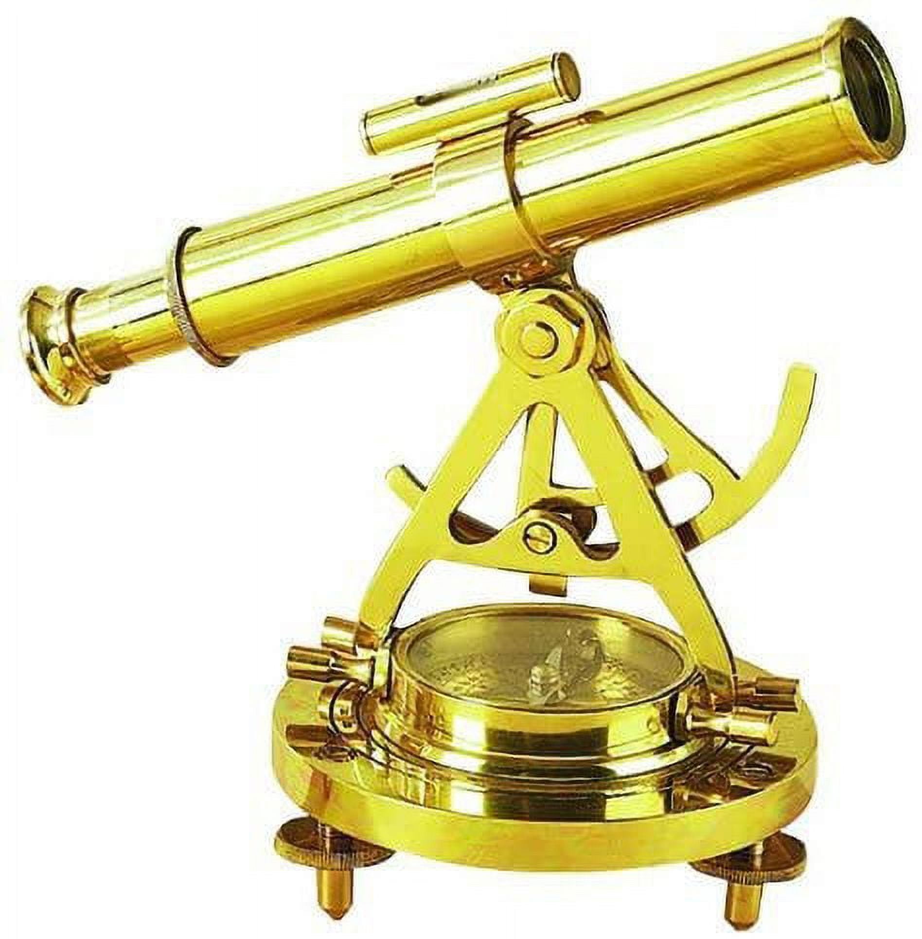 Harbormaster Telescope 40 Antiqued Finished Brass Wood Tripod