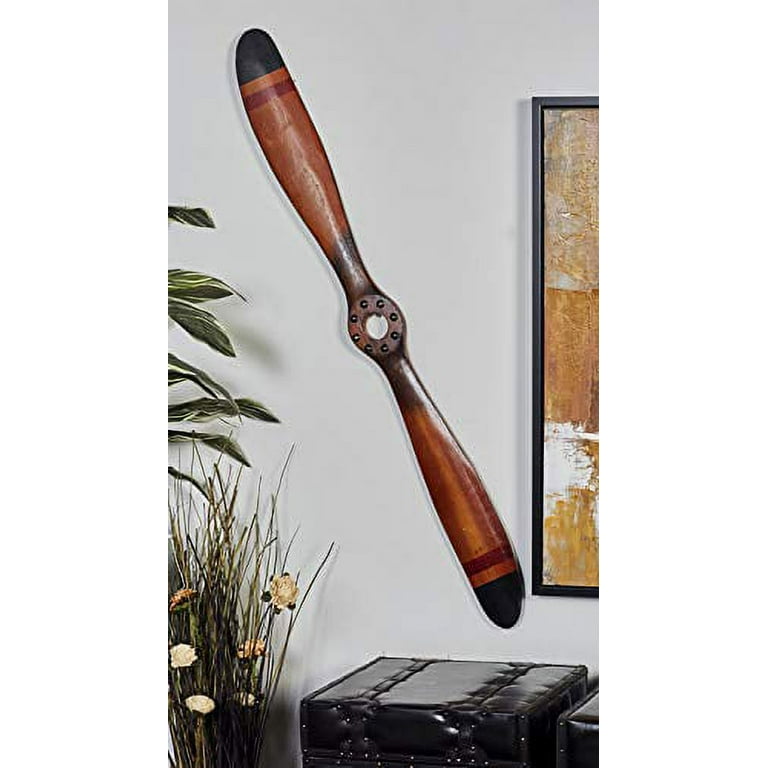 Vintage Wood Airplane Propeller 48x5 inch Wooden Model Aviation Wall Home Decor