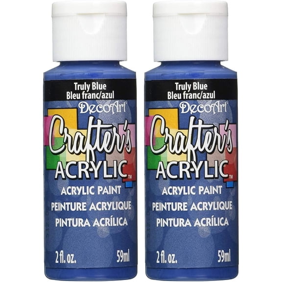 Deco Art 2-pack Acrylic Paint, 2 oz, Truly Blue