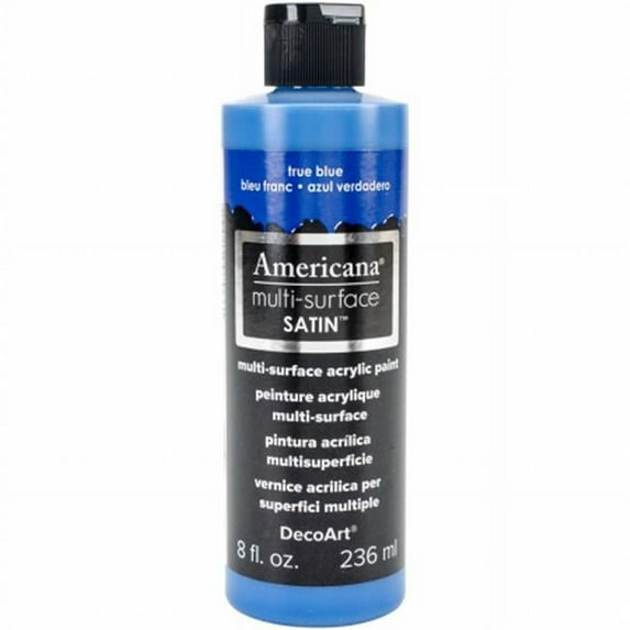 Deco Art 8 oz. Americana Multi - Surface Satin Acrylic - True Blue