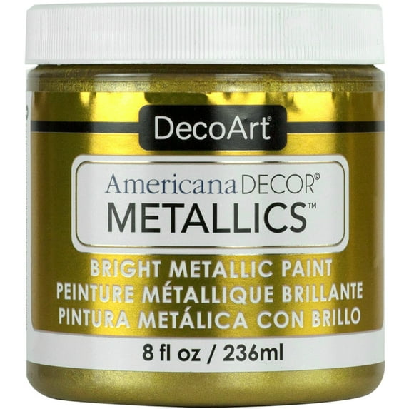 DecoArt Americana Decor 8oz Metallics Paint for Furniture & Home Décor