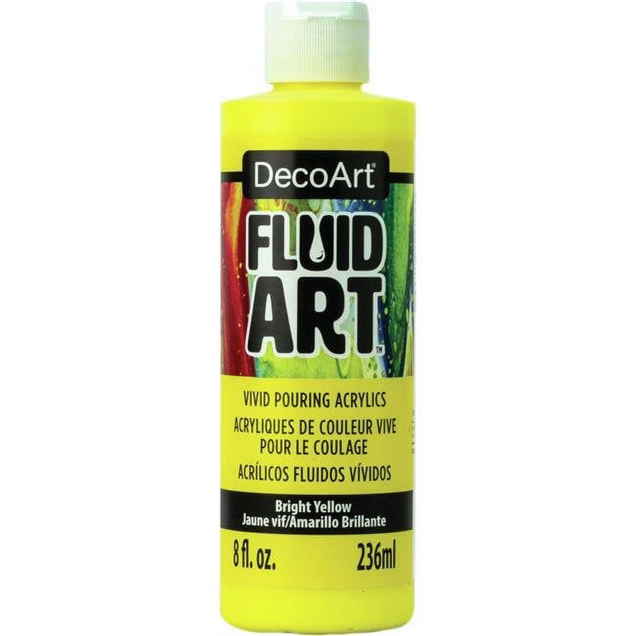 Fluid Art Ready To Pour Acrylics Neons - Neon Blue DFA104 8 oz