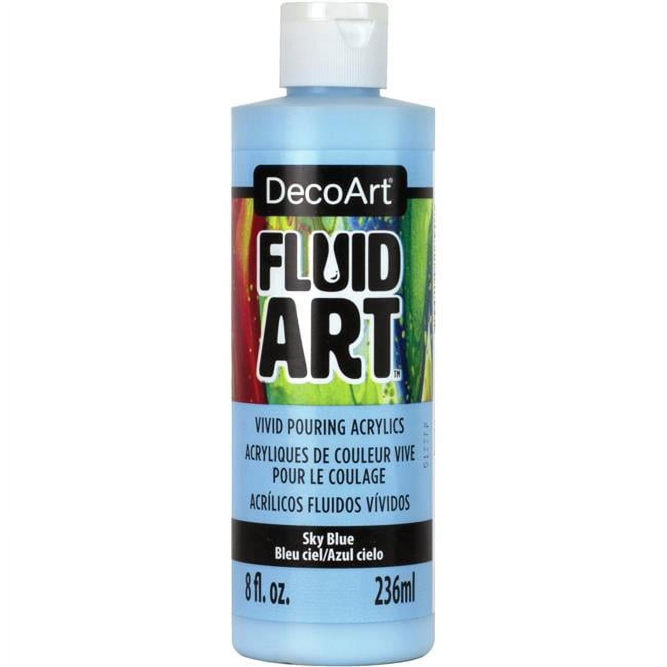 Deco Art DFA-07 Lemon Fluid Art Ready To Pour Acrylic Paint