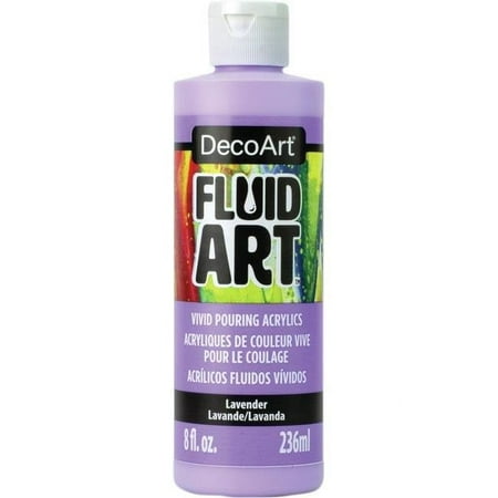 Deco Art DFA-16 Lavender Fluid Art Ready To Pour Acrylic Paint