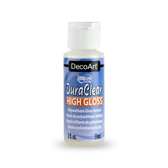 DecoArt DuraClear High-Gloss Varnish, 2 fl oz, Clear Acrylic Sealer for Art, Crafts & Décor