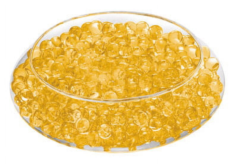 Deco Beads (Butterscotch) New Custom Colors 8 Ounce Jar Makes 6 Gallons of Gel Beads Vase Filler