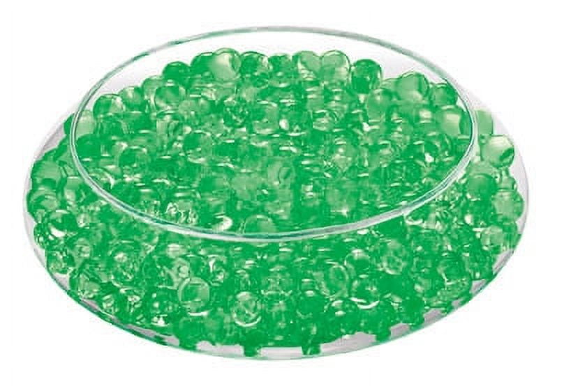 Deco Beads (Christmas Green) New Custom Colors 8 Ounce Jar Makes 6 Gallons of Gel Beads Vase Filler