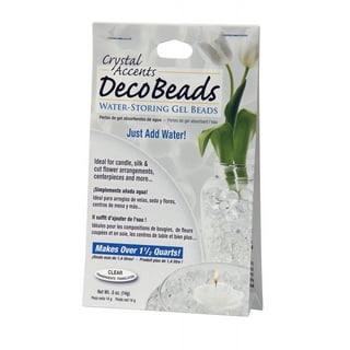 Deco Beads - 8 Ounce Jar Makes Over 6 Six Gallons - Beads Hold Water