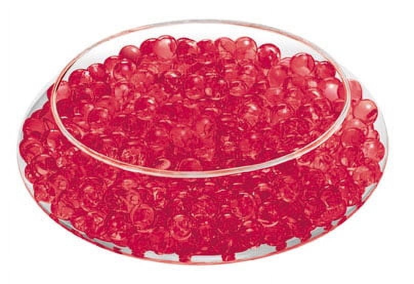 Deco Beads (Current Red) New Custom Colors 8 Ounce Jar Makes 6 Gallons of Gel Beads Vase Filler