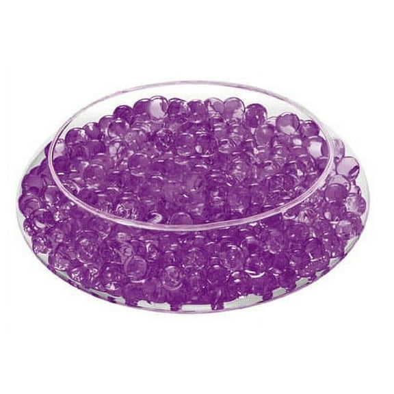 Deco Beads (Groovy Grape) New Custom Colors 8 Ounce Jar Makes 6 Gallons of Gel Beads Vase Filler