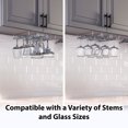 thumbnail image 1 of Deco Brothers Under Cabinet Wine Glass Rust Free Stemware Holders, 1 of 4