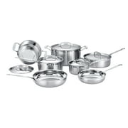 Deco Chef 12-Piece Stainless Steel Professional Tri-Ply Cookware Set with Riveted Handles, Luxury Pots and Pans for Even and Consistent Restaurant Quality Cooking