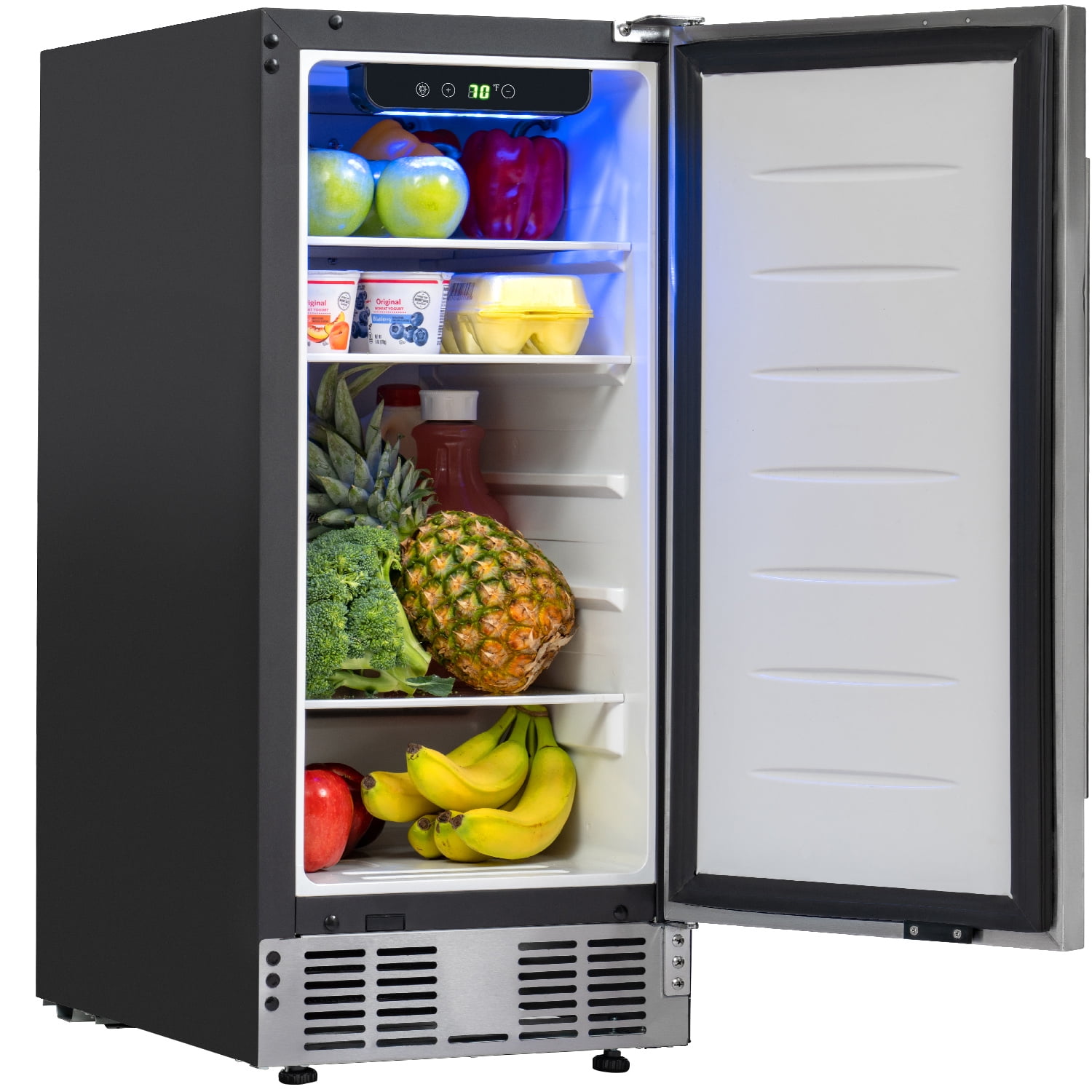 Avanti RMS551SS 115V 5.5 Cu Ft 2 Door Compact Mini Fridge Refrigerator  Freezer - Walmart.com