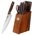 thumbnail image 1 of Deco Chef 16 Piece Kitchen Knife Set Wood Handles Chef Knife Cleaver Kitchen Shears and More, 1 of 9
