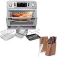 thumbnail image 1 of Deco Chef 24QT Stainless Steel Countertop Toaster Air Fryer Oven with Accessories + Bonus Deco Chef 16 Piece Kitchen Knife Set with Wedge Handles, Shears, Block, and Cutting Board, 1 of 10