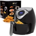 thumbnail image 1 of Deco Chef 3.7 QT Personal Digital Air Fryer, 7 One-Touch Cooking Programs, Time and Temperature Controls, Dual Non-Stick Baskets, 1300W, Black, 1 of 11