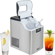 Deco Chef 44LB Countertop Ice Maker, 2.6LB Auto-Renew Basket 1.8LB per Hour, Stainless Steel