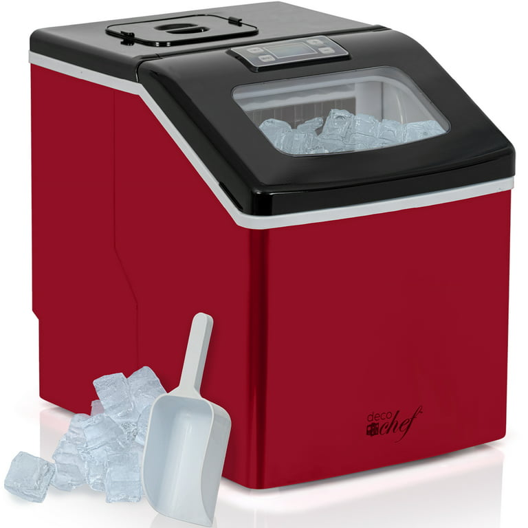 Nugget Ice Maker, with 3.3lb Ice Bin and Scoop for Countertop, Home, Office