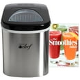 thumbnail image 1 of Deco Chef Stainless Steel Electric Top Load Ice Maker with The Smoothies Bible Recipe Book, 1 of 10