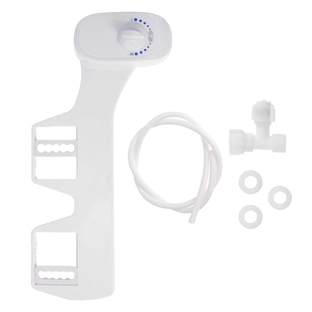 Deco Essentials Non-Electric Single Nozzle Toilet Seat Bidet for Standard 15/16" Toilets