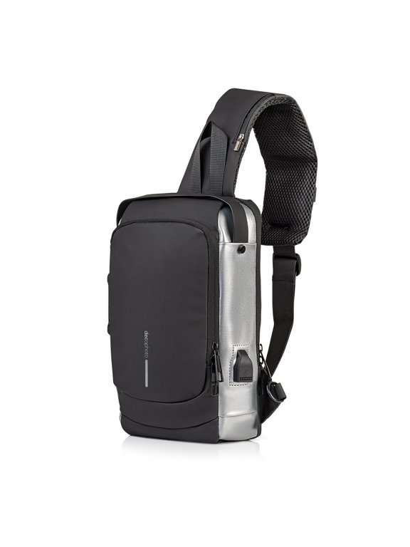 Photo Sling Backpack with Anti-Theft Combo Zipper Lock, External USB Charging Port