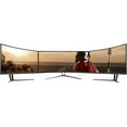 thumbnail image 1 of Deco Gear 3-Pack 35" Curved Ultrawide E-LED Gaming Monitor, 21:9 Aspect Ratio, Immersive 3440x1440 Resolution, 100Hz Refresh Rate, 3000:1 Contrast Ratio (DGVIEW201), 1 of 10