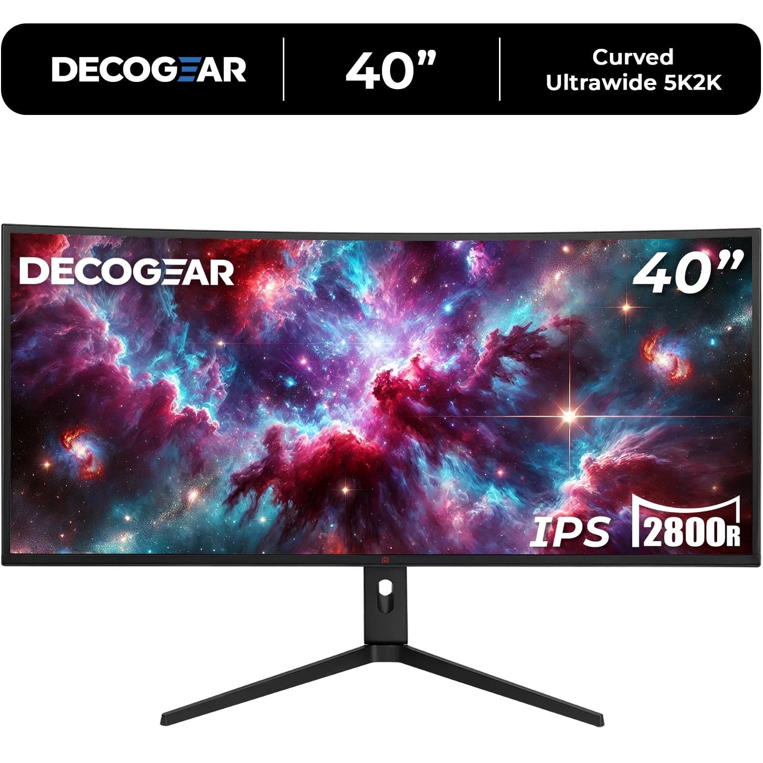 Deco Gear 40 Curved Ultrawide IPS Monitor, 5120x2160 5K2K, 21:9, HDR400, AdaptiveSync, 100% sRGB, HDMI 2.0, DP, USB-C (Single Monitor)
